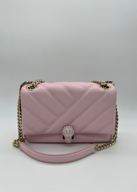 Borsa Bulgari Serpenti Cabochon Rosa