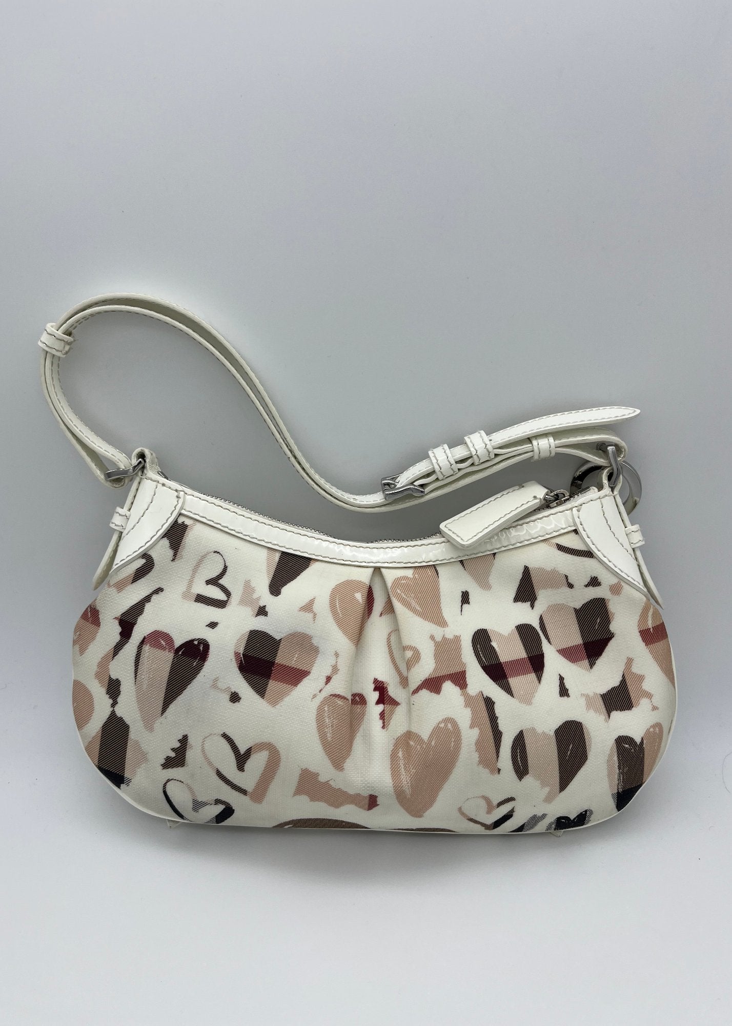 Burberry Borsa Limited Edition Bianca con Cuori