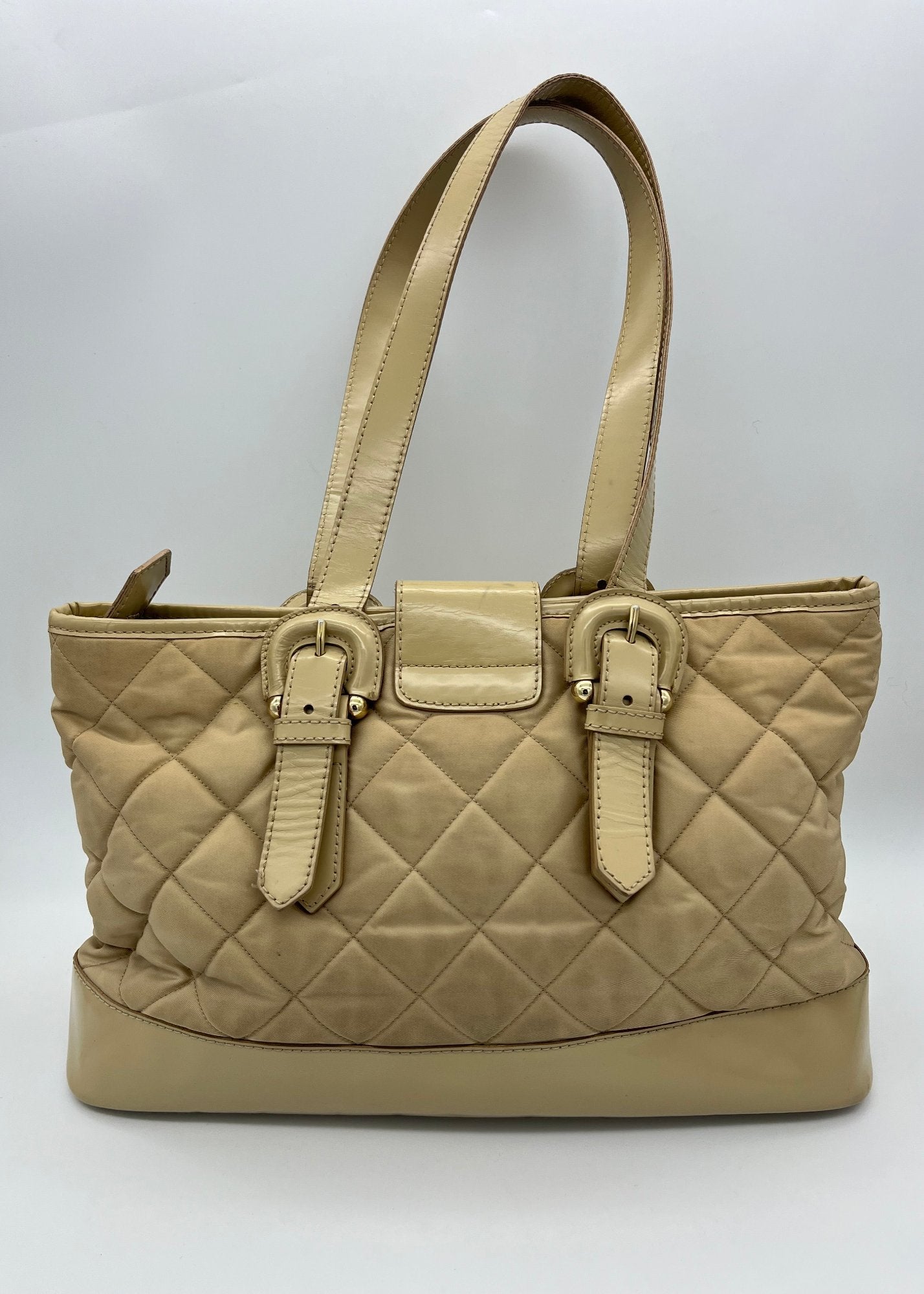 Burberry Borsa Tote a Spalla Vintage Beige