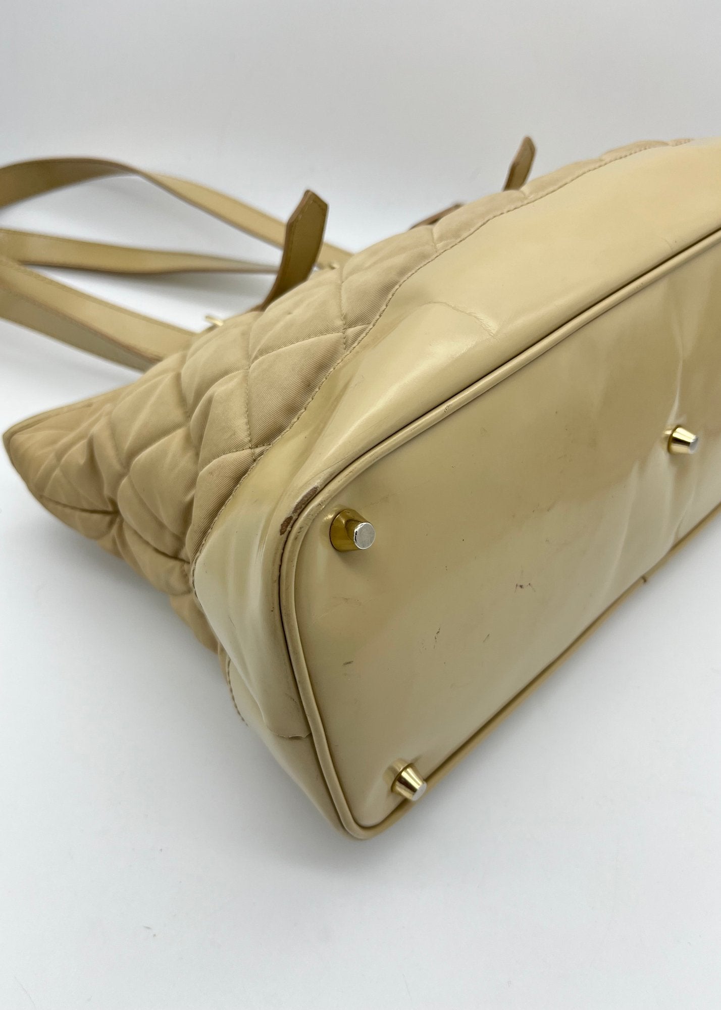 Burberry Borsa Tote a Spalla Vintage Beige