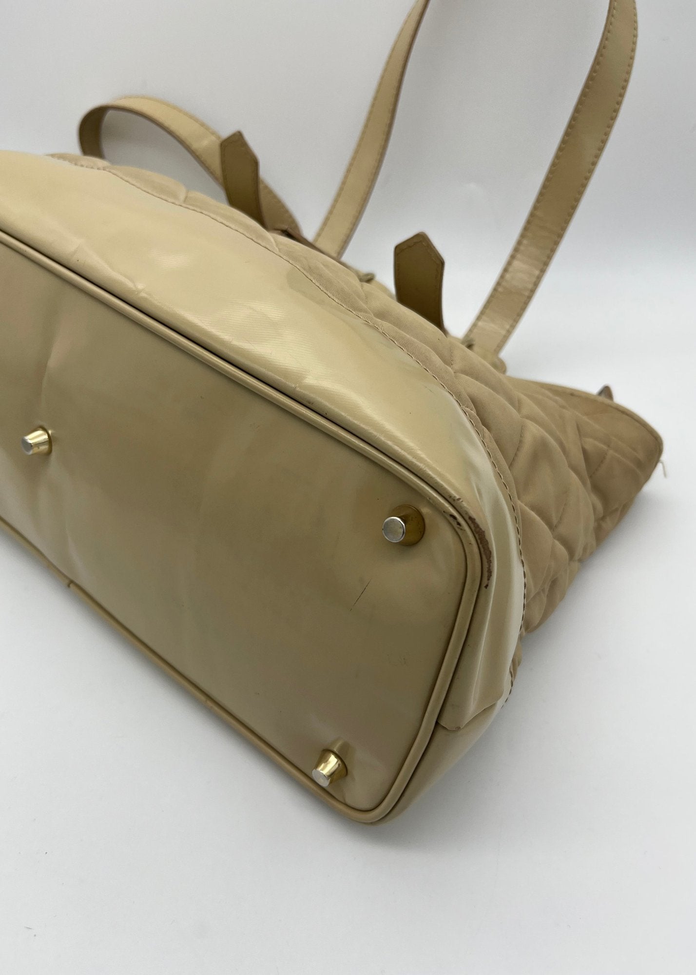 Burberry Borsa Tote a Spalla Vintage Beige