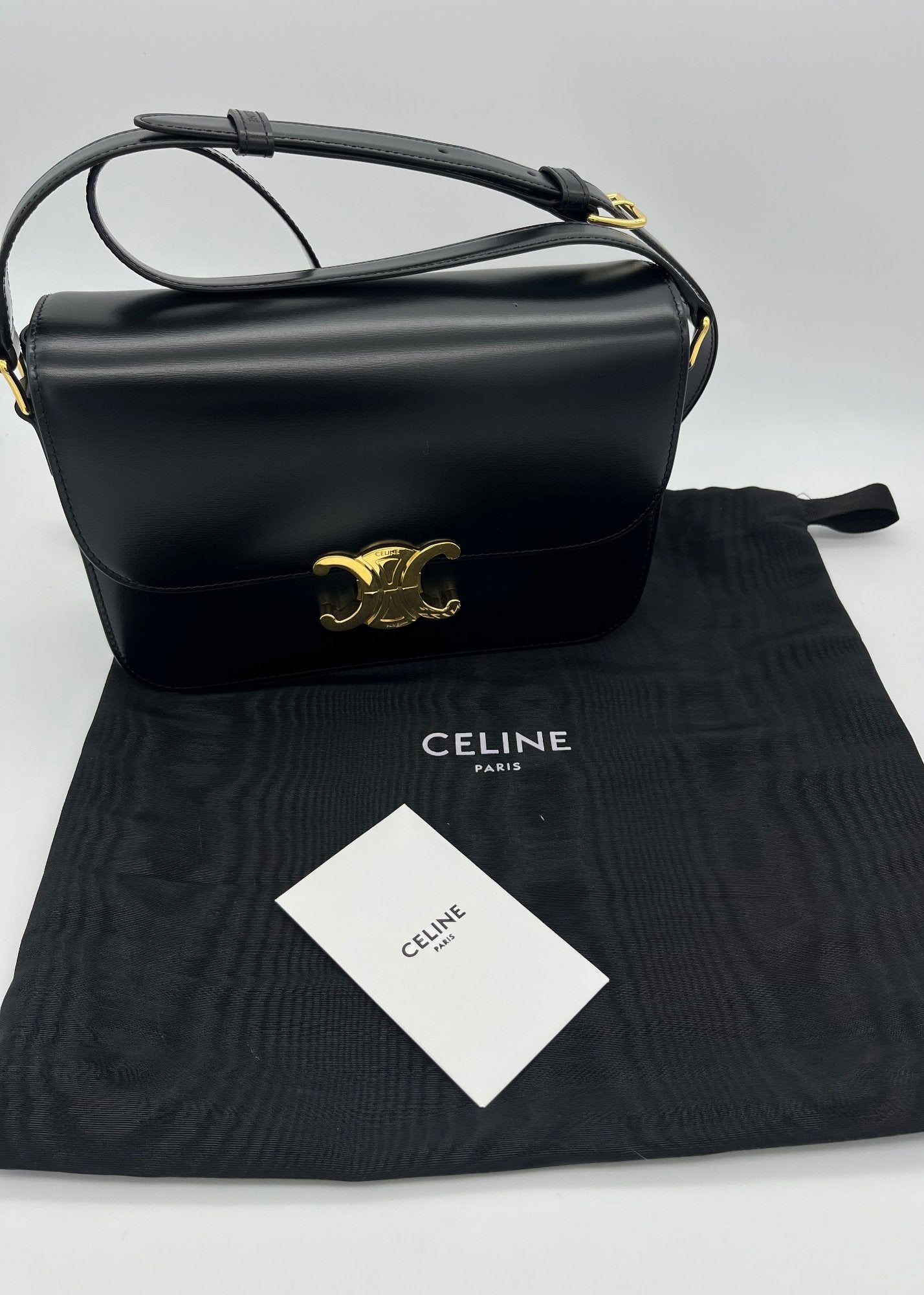 Celine Borsa Triomphe Classique Pelle Nera