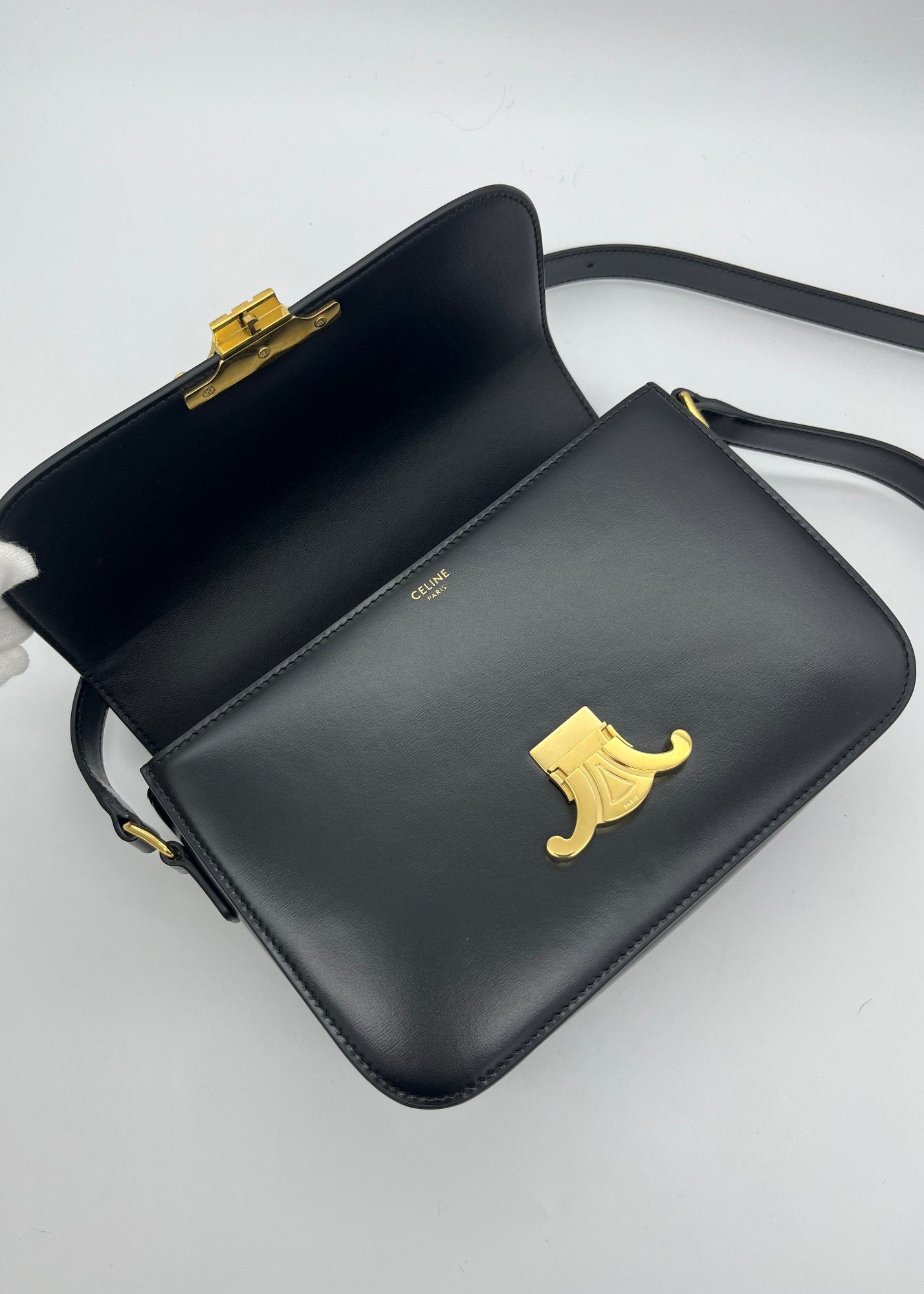 Celine Borsa Triomphe Classique Pelle Nera