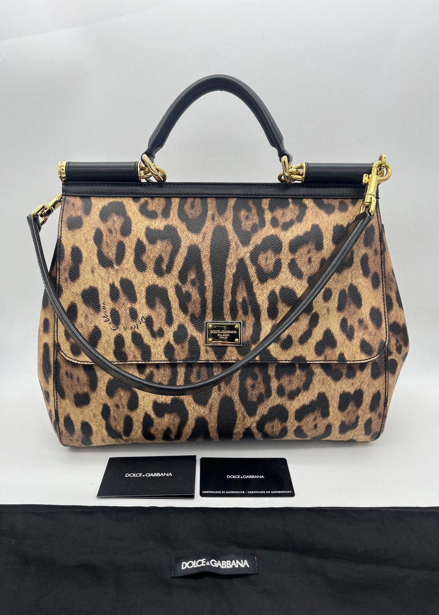 Dolce & Gabbana Borsa Sicily Grande Animal Print