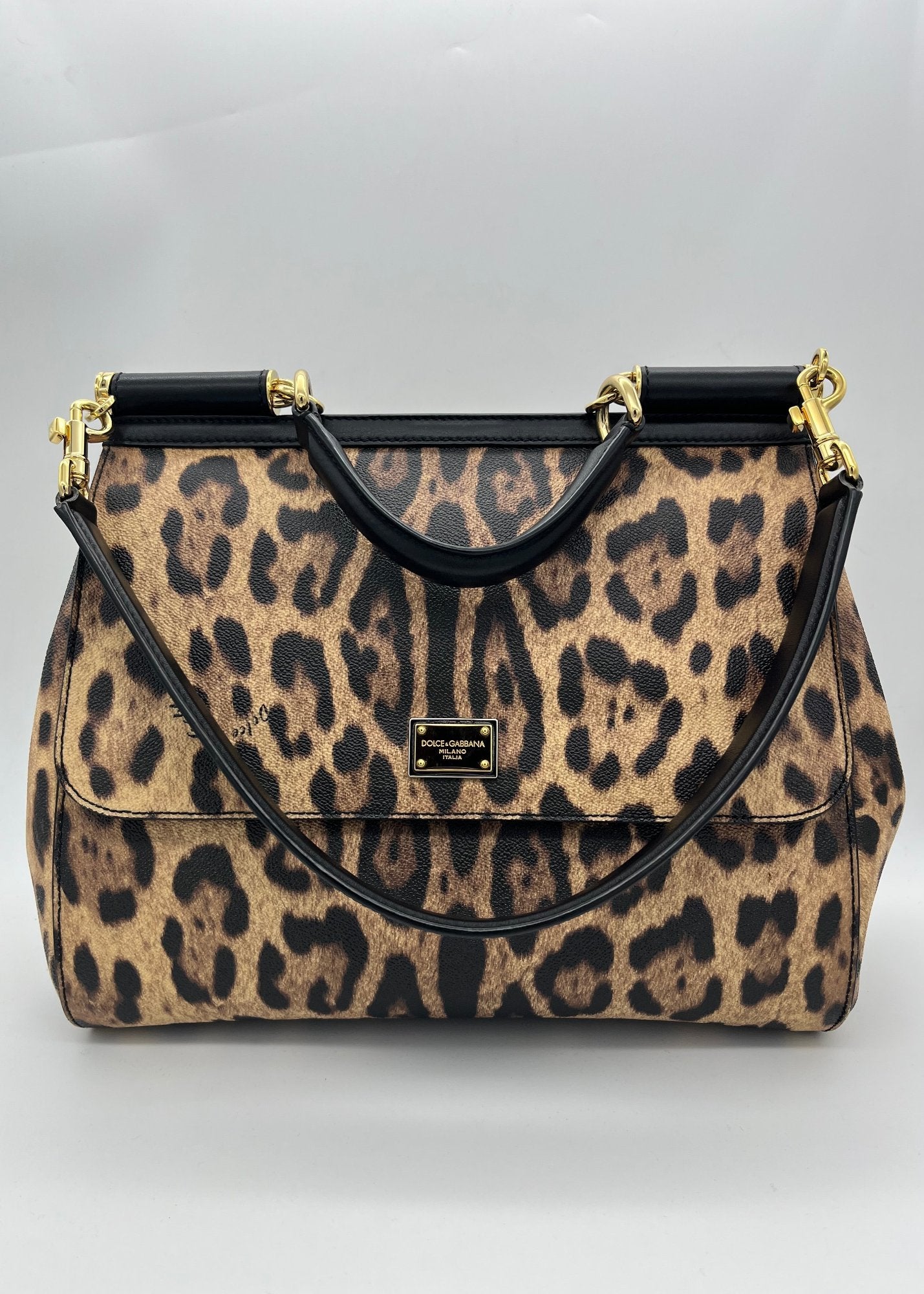 Dolce & Gabbana Borsa Sicily Grande Animal Print