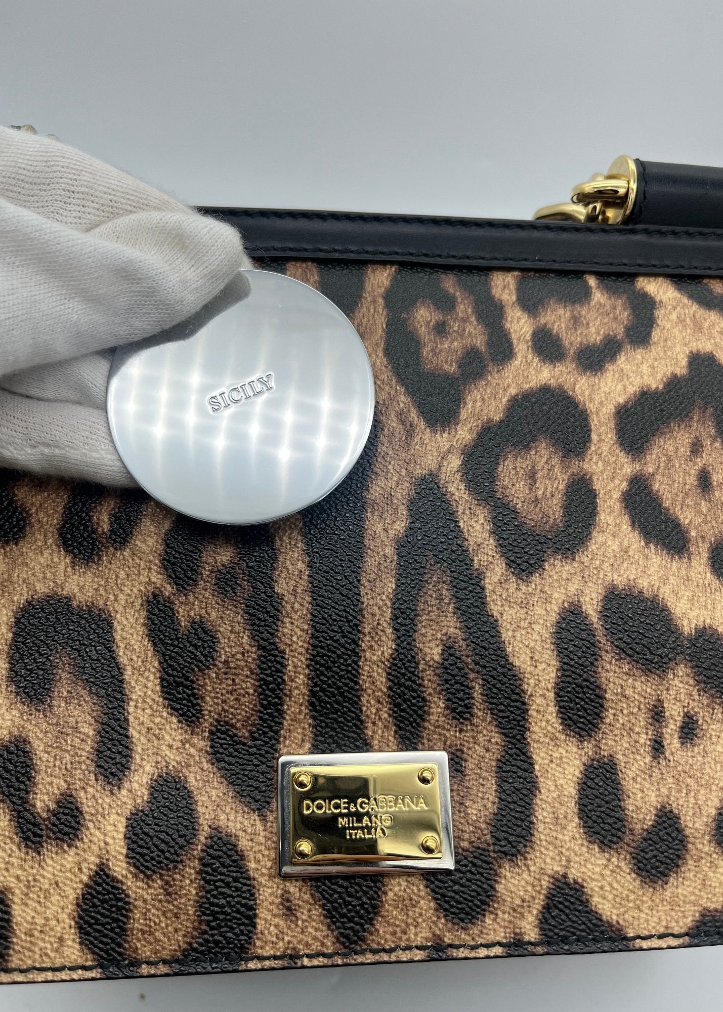 Dolce & Gabbana Borsa Sicily Grande Animal Print