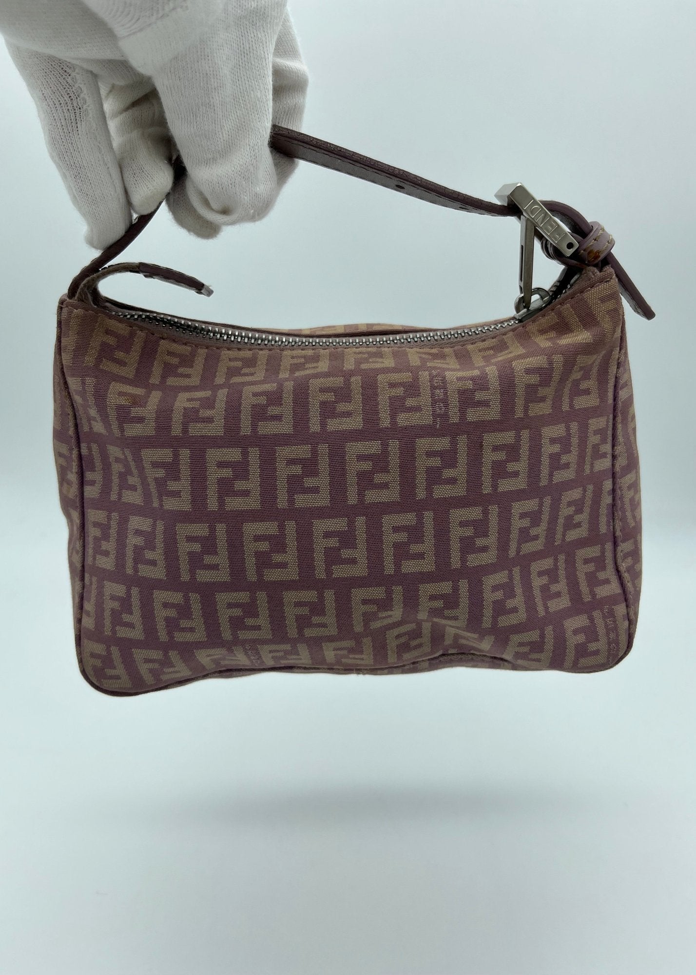 Fendi Borsetta a Mano FF Monogram Lilla