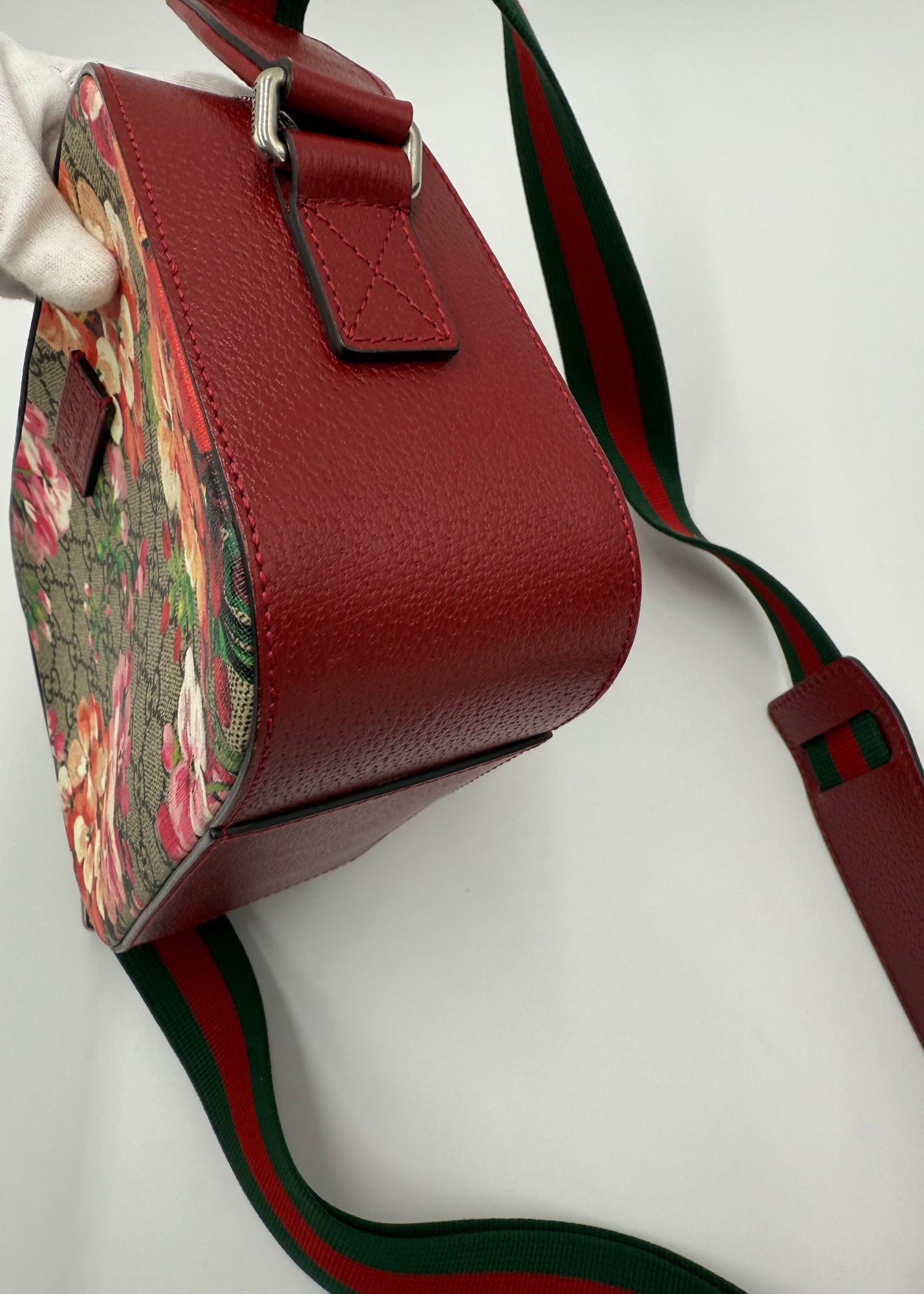 Gucci Borsa a Tracolla GG Blooms Supreme Rossa
