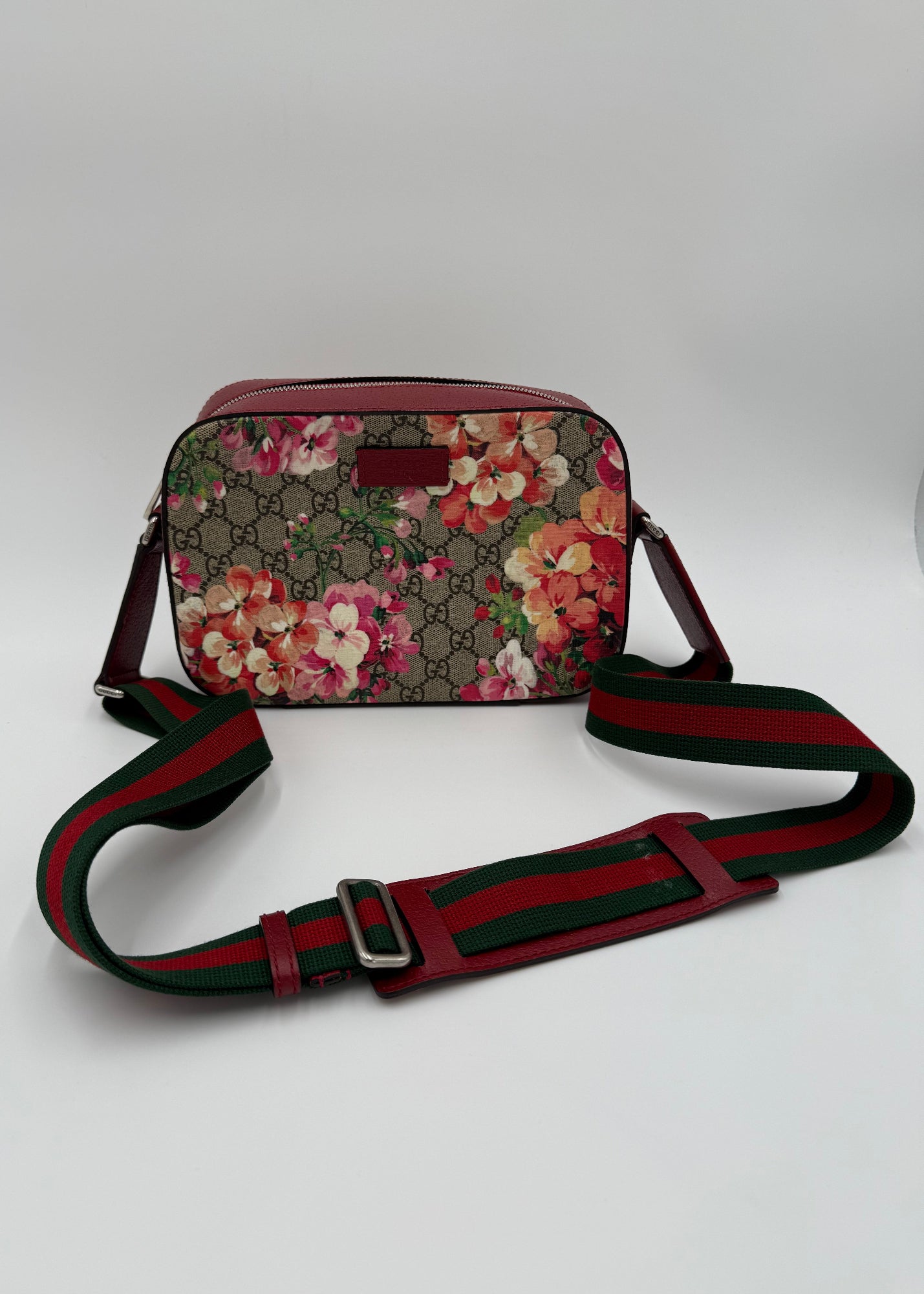 Gucci Borsa a Tracolla GG Blooms Supreme Rossa