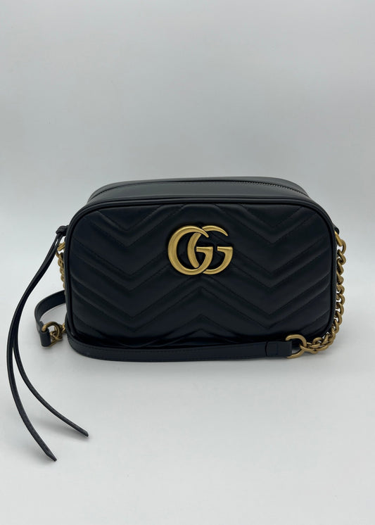 Gucci Borsa GG Marmont Plain Nera