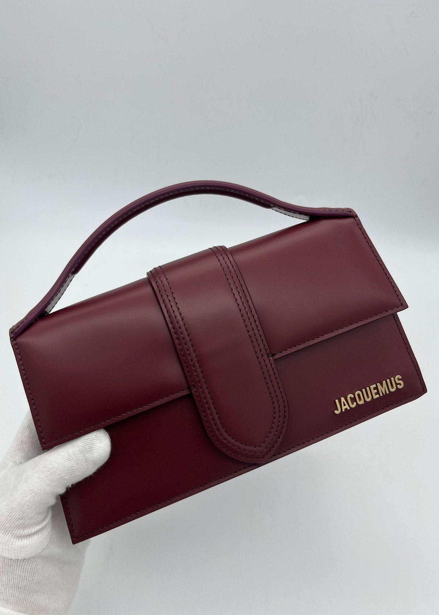 Jacquemus Borsa Le Grand Bambino Bordeaux