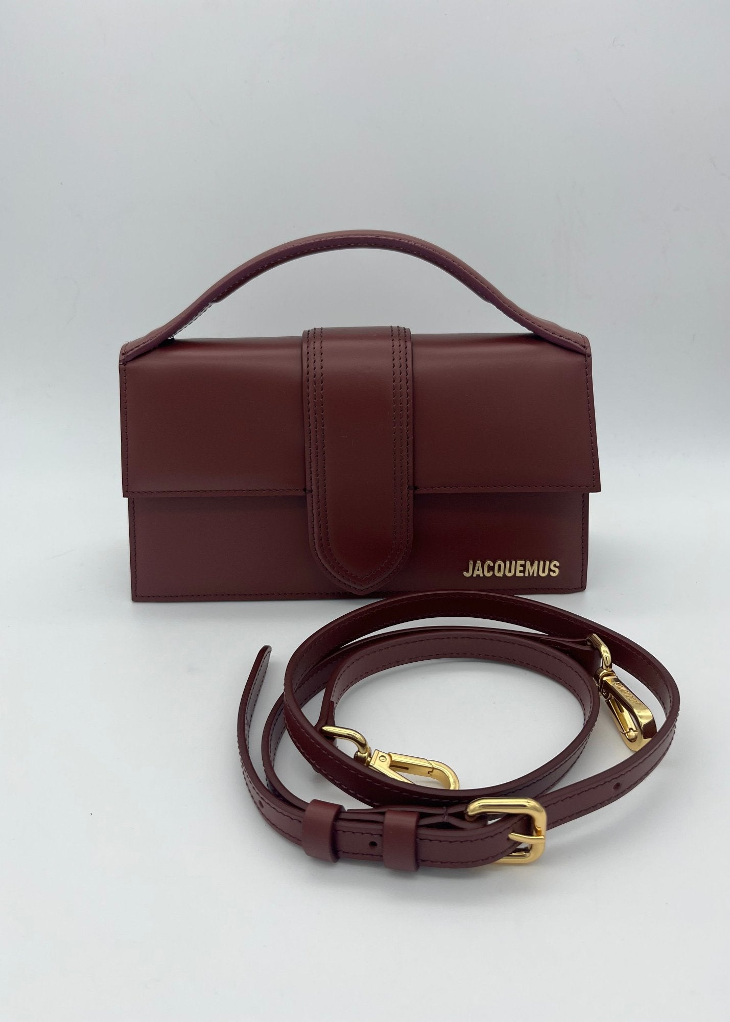 Jacquemus Borsa Le Grand Bambino Bordeaux