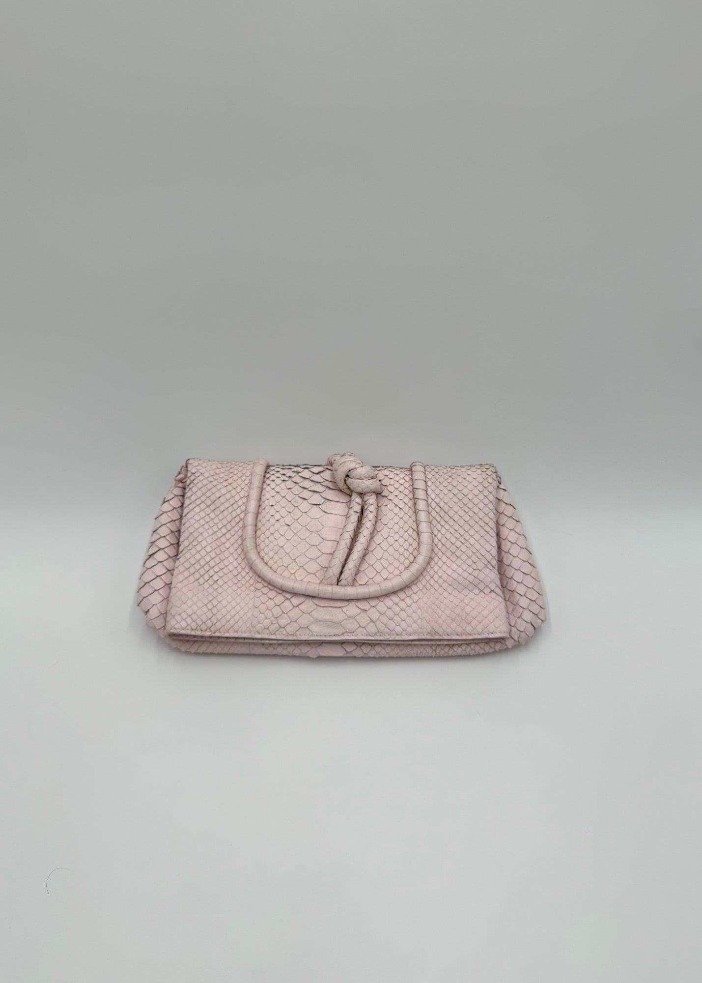 Loewe Pochette Vintage in Pelle di Pitone Rosa