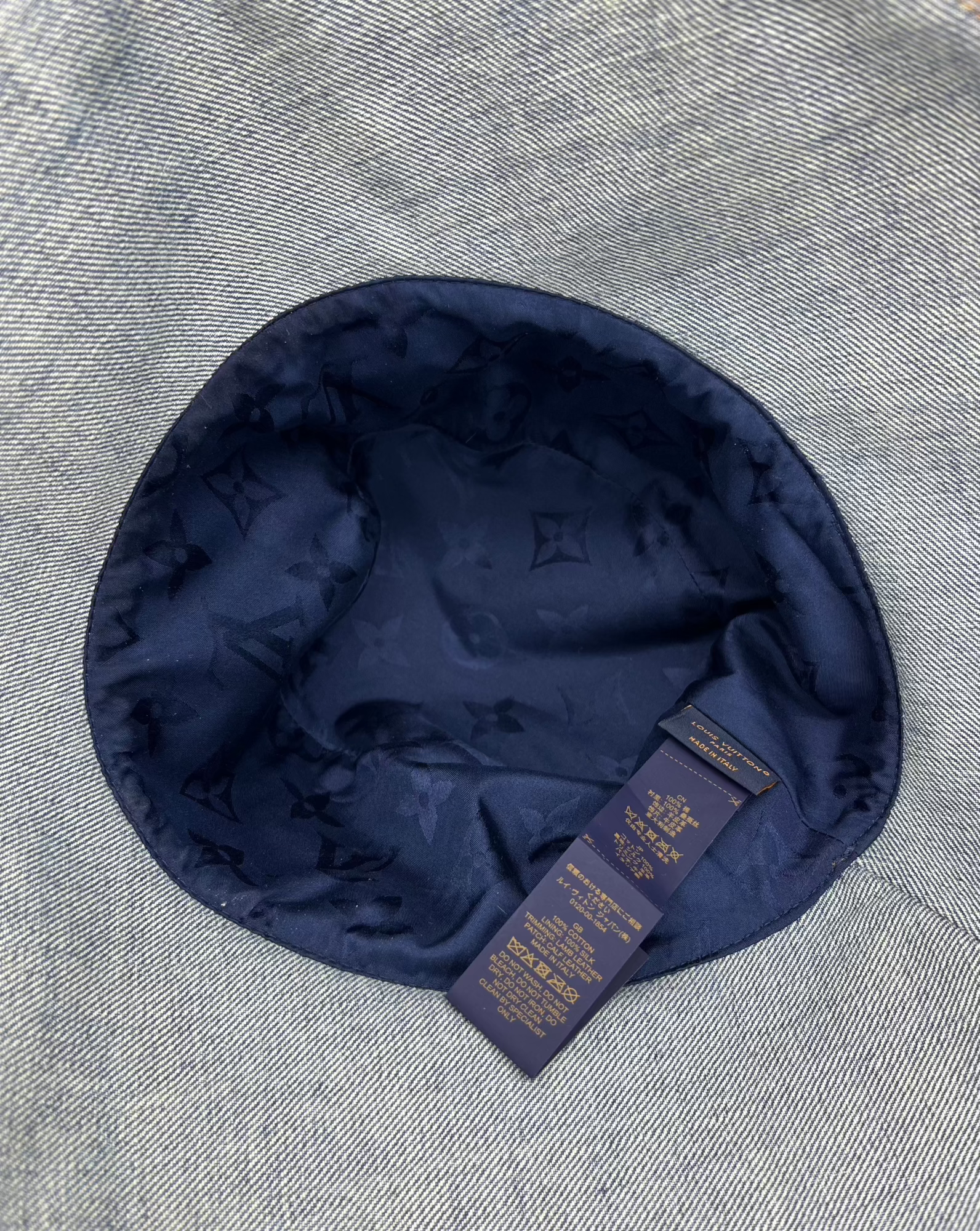 Louis Vuitton Bucket Hat in Denim