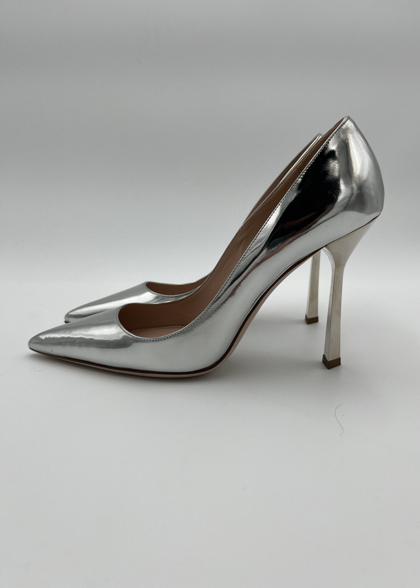 Miu Miu Décolleté in Pelle Argento