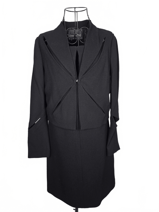 Roberto Cavalli Completo Vintage d’Archivio con Tagli Cut-Out Nero - Pally Vintage Closet