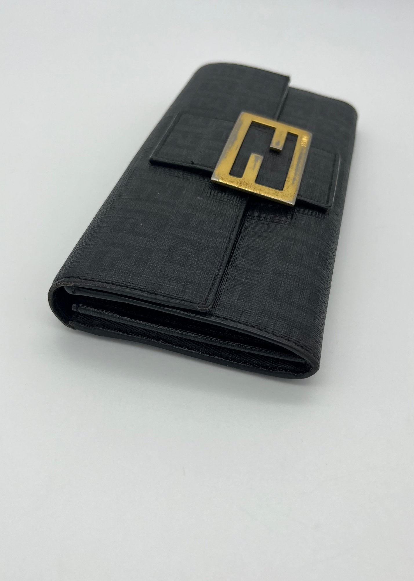 Fendi Portafoglio Baguette Vintage Nero