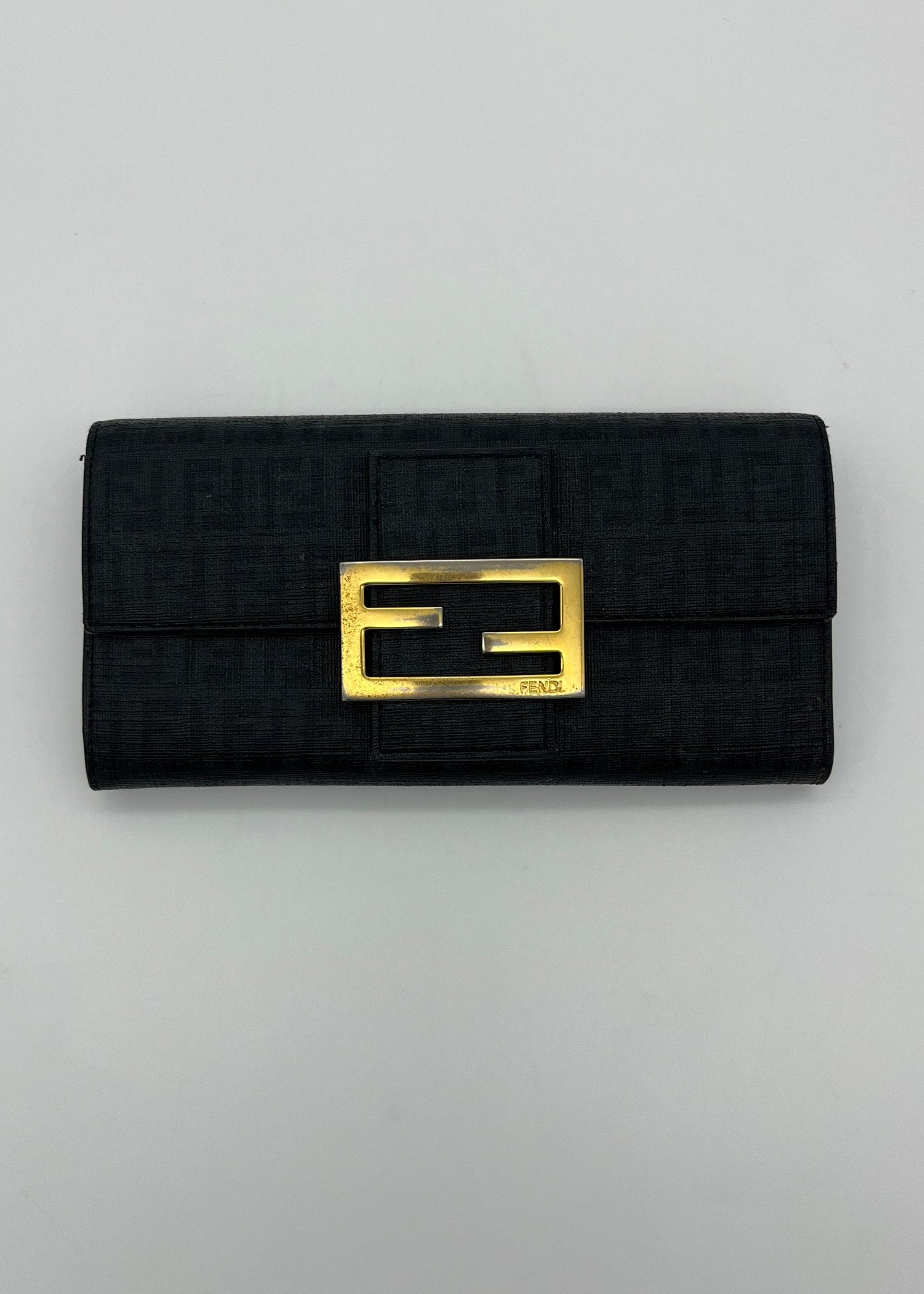 Fendi Portafoglio Baguette Vintage Nero