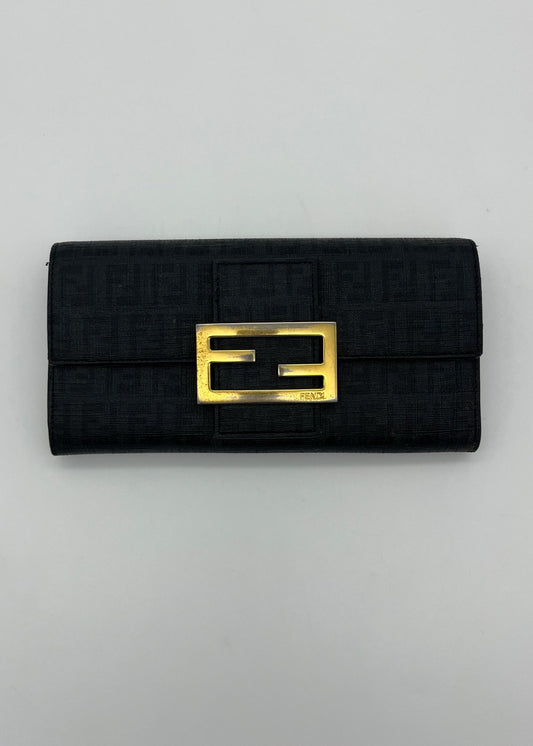 Fendi Portafoglio Baguette Vintage Nero