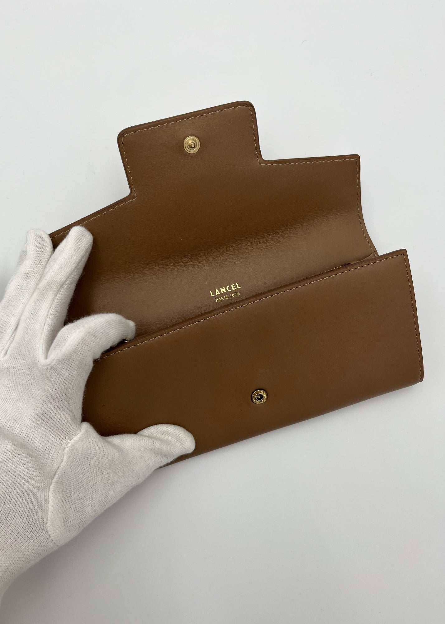 Lancel Portafoglio in Pelle Marrone