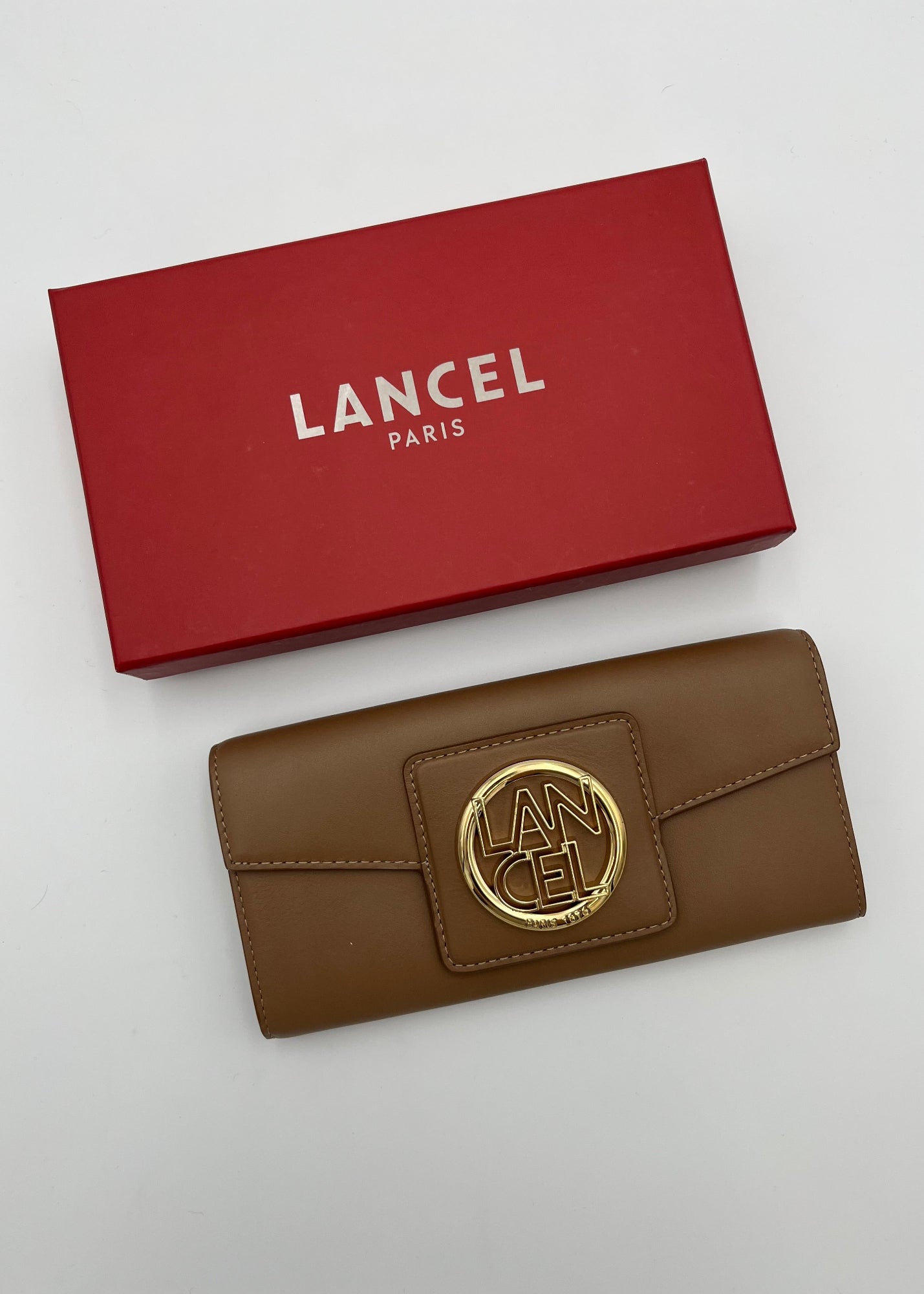 Lancel Portafoglio in Pelle Marrone