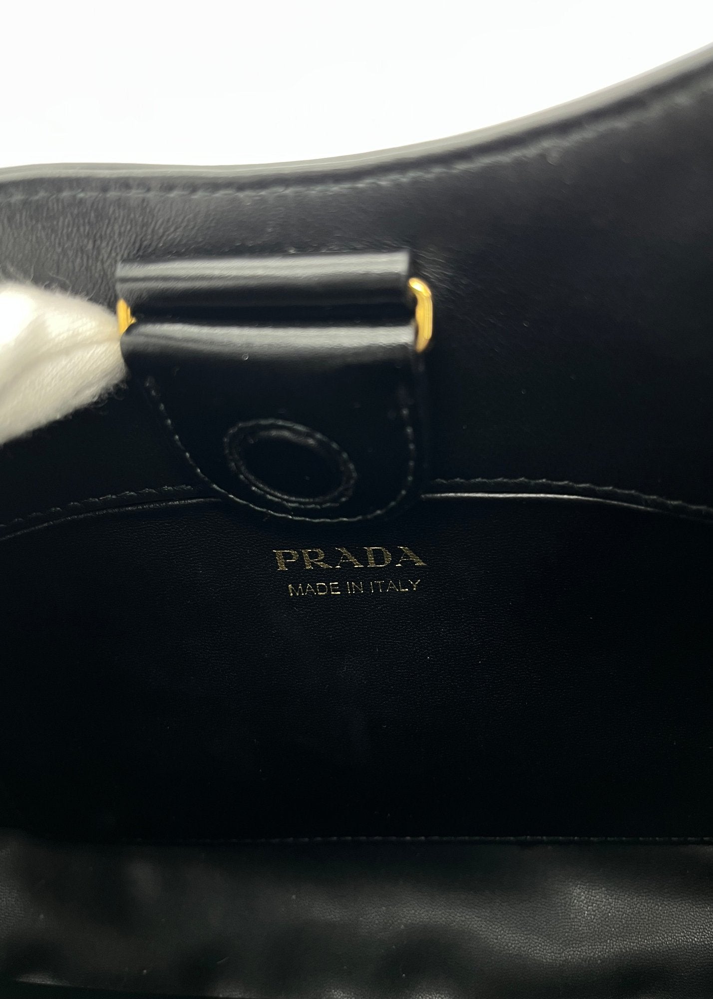 Prada Borsa Cleo a Spalla in Pelle Nera