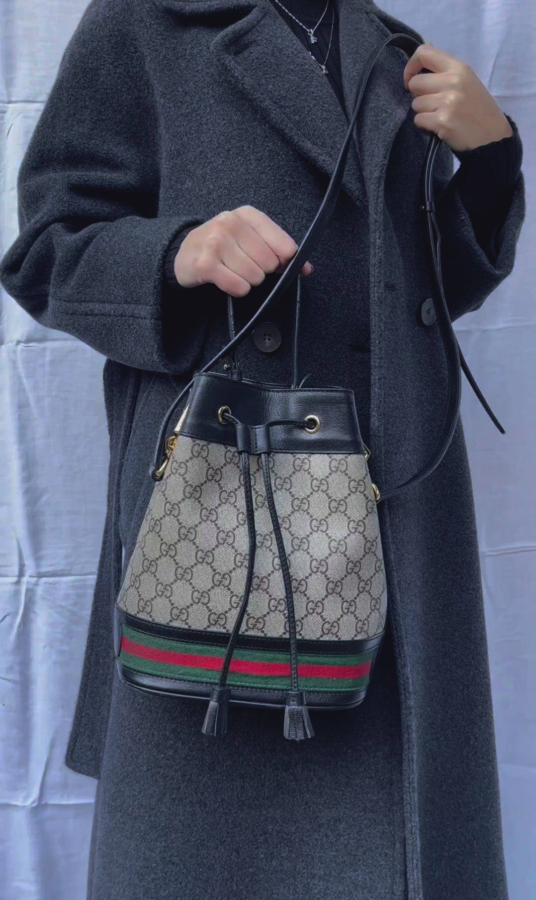 Gucci Secchiello Ophidia Medio con Tracolla