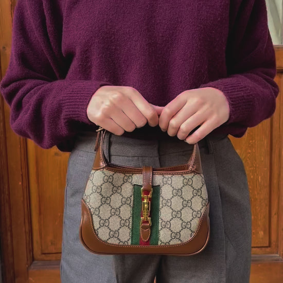 Gucci Borsa Jackie 1961 Mini in canvas GG