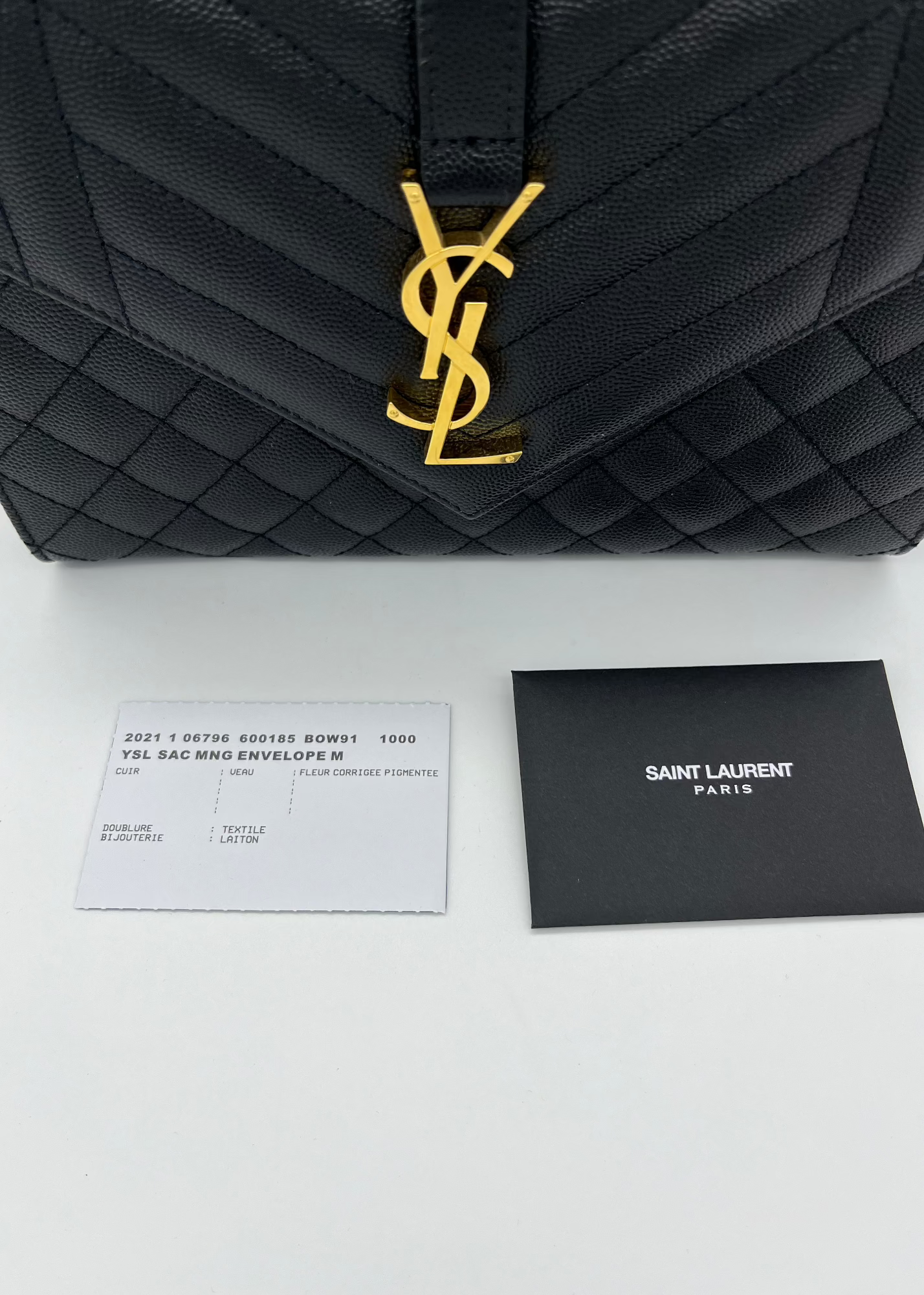 Borsa Saint Laurent Envelope Nera