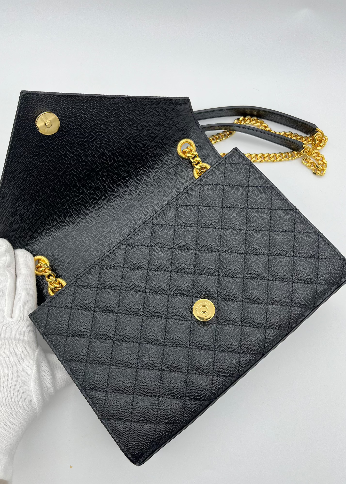 Borsa Saint Laurent Envelope Nera