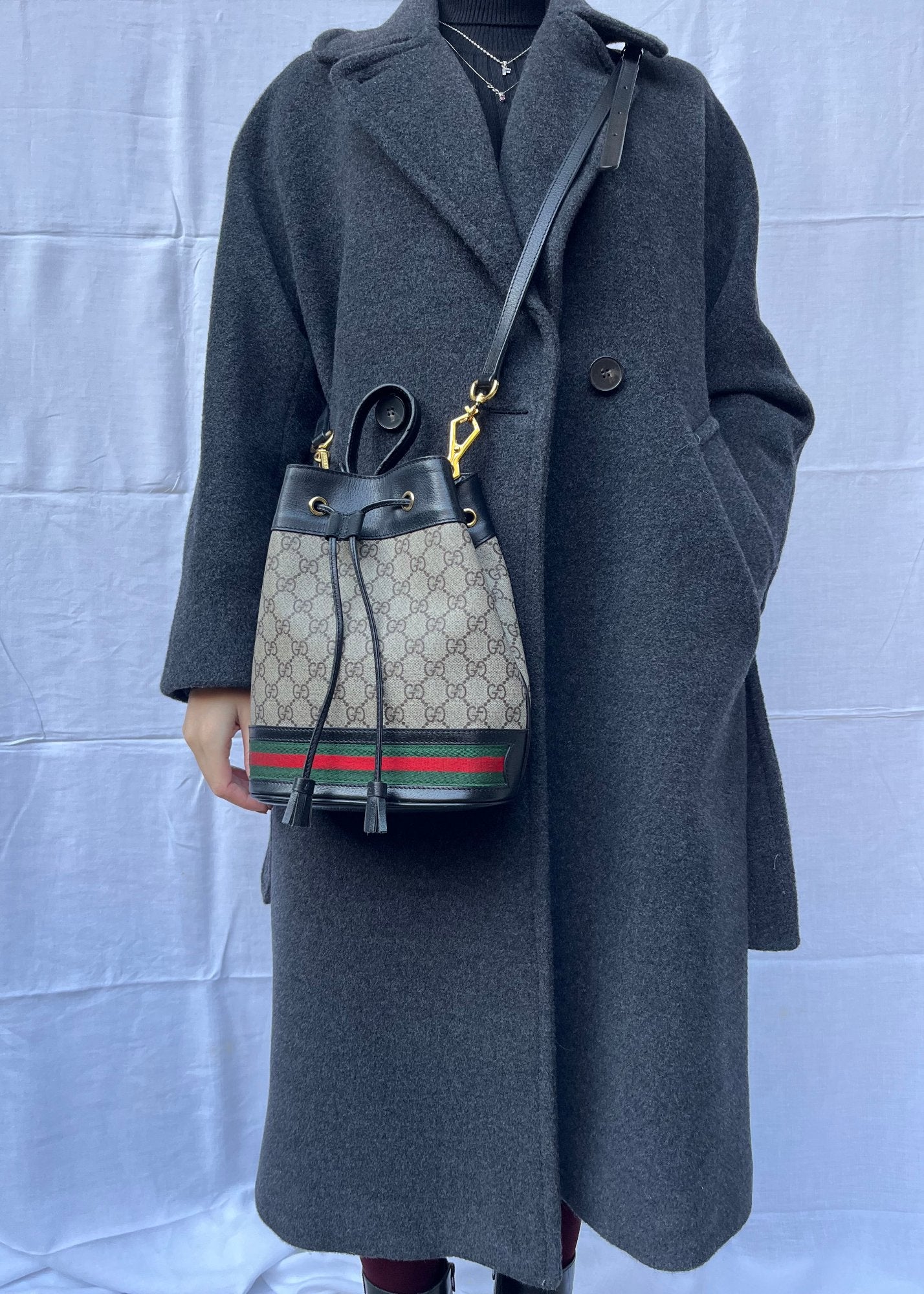 Gucci Secchiello Ophidia Medio con Tracolla